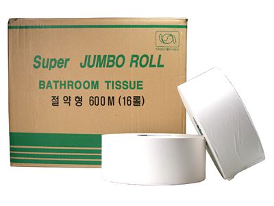 점보롤 화장지 600M 한겹